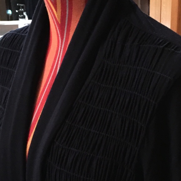 Anthropologie shawl collar top with smocked detail - Picture 5 of 10